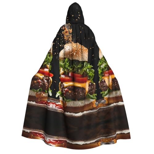Uni Kapuzenumhang mit Aufdruck Halloween Cosplay Kostüm Gothic Ritter Kostüm von Hgvcse
