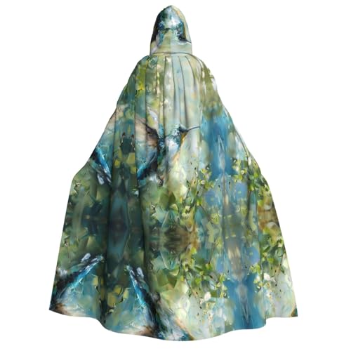 Uni Ölgemälde Kapuzenumhang Umhang Halloween Cosplay Kostüme Ritter Goth's seltsame Kleidung Robe von Hgvcse