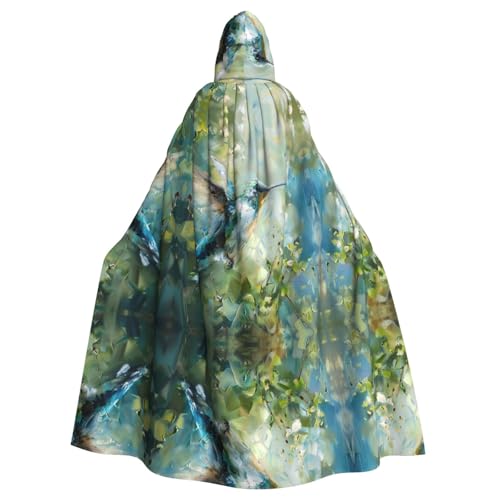 Uni Ölgemälde Kapuzenumhang Umhang Halloween Cosplay Kostüme Ritter Goth's seltsame Kleidung Robe von Hgvcse