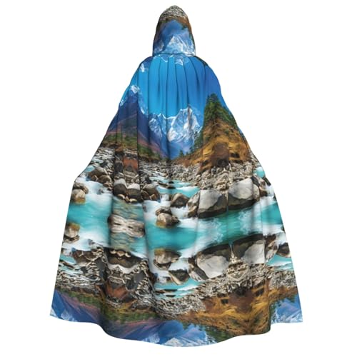 Uni Schneeberg Kapuzenumhang Umhang Halloween Cosplay Kostüme Ritter Goth's seltsame Kleidung Robe von Hgvcse