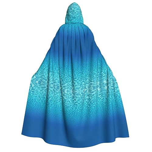 Uni Tranquil Unterwasserlandschaft Kapuzenumhang Umhang Halloween Cosplay Kostüme Ritter Goth's seltsame Kleidung Robe von Hgvcse