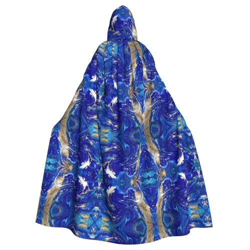 Unisexabstrakt Marmorstein Kapuzenumhang Umhang Halloween Cosplay Kostüme Ritter Goth's seltsame Kleidung Robe von Hgvcse