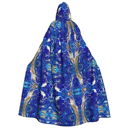 Unisexabstrakt Marmorstein Kapuzenumhang Umhang Halloween Cosplay Kostüme Ritter Goth's seltsame Kleidung Robe von Hgvcse