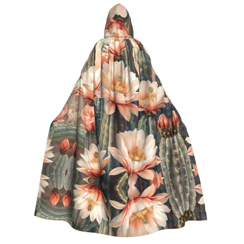 Unisexcactus Kapuzenumhang mit Blumenblüte, Umhang für Halloween, Cosplay, Ritter, Goths, seltsame Kleidung Unisexcactus Kapuzenumhang mit Blumenblüte, Umhang für Halloween, Cosplay, Ritter, Goths, seltsame Kleidung von Hgvcse