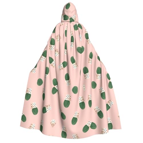 Unisexcactus Rosa Kapuzenumhang Umhang Halloween Cosplay Kostüme Ritter Goth's seltsame Kleidung Robe von Hgvcse