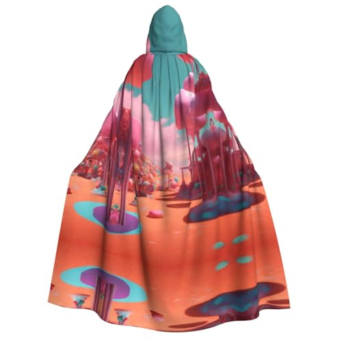 Unisexcandy Land Kapuzenumhang Umhang Halloween Cosplay Kostüme Ritter Goth's seltsame Kleidung Robe von Hgvcse