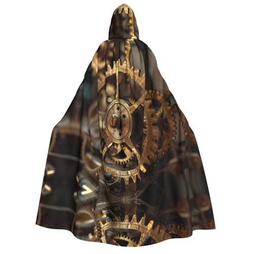 Unisexclock Gear Kapuzenumhang Umhang Halloween Cosplay Kostüme Ritter Goth's seltsame Kleidung Robe von Hgvcse