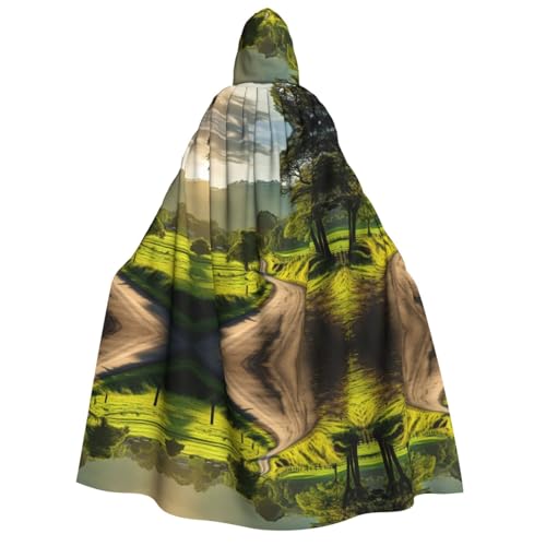 Unisexcountryside Road Kapuzenumhang Umhang Halloween Cosplay Kostüme Ritter Goth's seltsame Kleidung Robe von Hgvcse