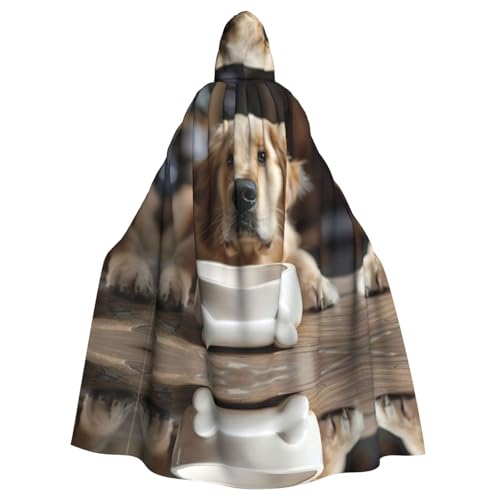 Unisexcute Hundemantel mit Kapuze, Knochenform, Wuffpfote, Umhang, Halloween, Cosplay, Ritter, Goths, seltsame Kleidung Unisexcute Hundemantel mit Kapuze, Knochenform, Wuffpfote, Umhang, Halloween, Cosplay, Ritter, Goths, seltsame Kleidung von Hgvcse