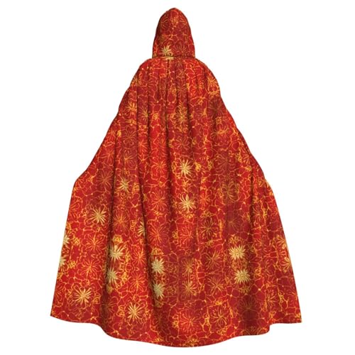 Unisexflower Kapuzenumhang Umhang Halloween Cosplay Kostüme Ritter Goth's seltsame Kleidung Robe von Hgvcse