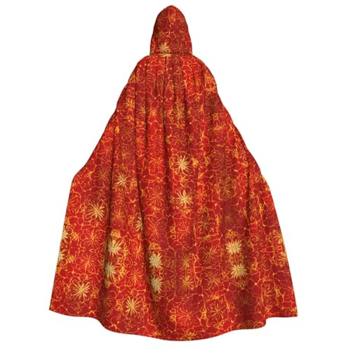 Unisexflower Kapuzenumhang Umhang Halloween Cosplay Kostüme Ritter Goth's seltsame Kleidung Robe von Hgvcse