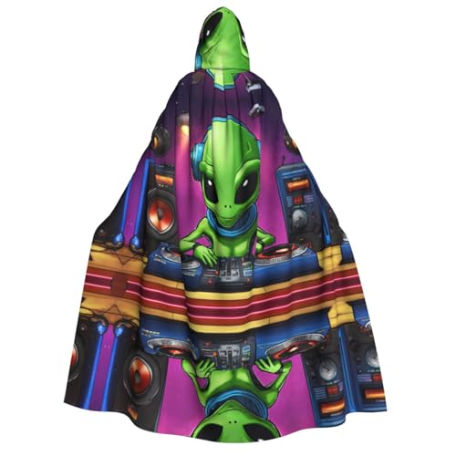 Unisexgreen Alien Kapuzenumhang Umhang Halloween Cosplay Kostüme Ritter Goth's seltsame Kleidung Robe Unisexgreen Alien Kapuzenumhang Umhang Halloween Cosplay Kostüme Ritter Goth's seltsame Kleidung Robe von Hgvcse