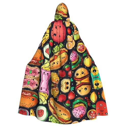 Unisexhealthy Food Kapuzenumhang Umhang Halloween Cosplay Kostüme Ritter Goth's seltsame Kleidung Robe von Hgvcse