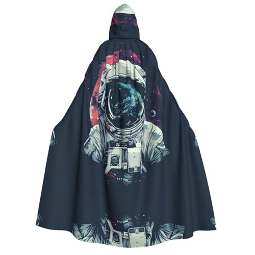 Unisexlunar Astronautenumhang mit Kapuze, Umhang für Halloween, Cosplay, Ritter, Goths, seltsame Kleidung von Hgvcse