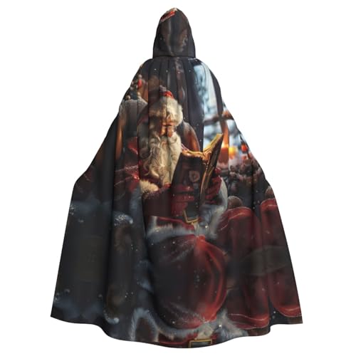 Unisexmerry Weihnachtsumhang mit Kapuze, Umhang für Halloween, Cosplay, Ritter, Goths, seltsame Kleidung von Hgvcse