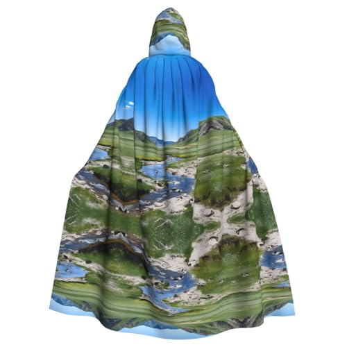 Unisexnatural Kapuzenumhang Umhang Halloween Cosplay Kostüme Ritter Goth's seltsame Kleidung Robe von Hgvcse