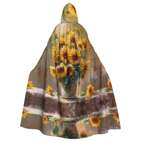 Unisexoil Umhang mit Kapuze, Sonnenblume, Halloween, Cosplay, Gothic Ritter Kostüm Unisexoil Umhang mit Kapuze, Sonnenblume, Halloween, Cosplay, Gothic Ritter Kostüm von Hgvcse
