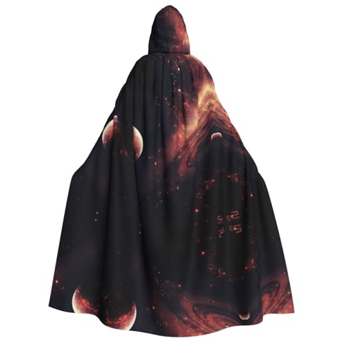 Unisexplanets Kapuzenumhang, Umhang für Halloween, Cosplay, Ritter, Goths, seltsame Kleidung von Hgvcse