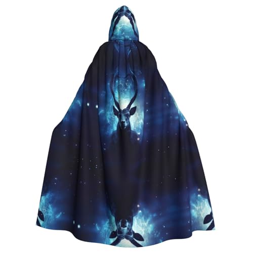 Unisexram Sternzeichen Kapuzenumhang Umhang Halloween Cosplay Kostüme Ritter Goth's seltsame Kleidung Robe von Hgvcse