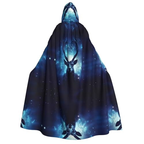 Unisexram Sternzeichen Kapuzenumhang Umhang Halloween Cosplay Kostüme Ritter Goth's seltsame Kleidung Robe von Hgvcse