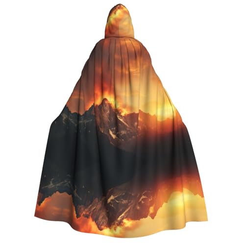 Unisexrange Blaze Kapuzenumhang Umhang Halloween Cosplay Kostüme Ritter Goth's seltsame Kleidung Robe von Hgvcse