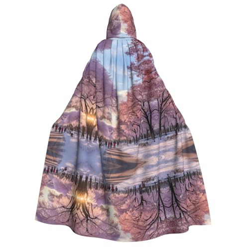 Unisexsnow Falling In The Park Kapuzenumhang Umhang Halloween Cosplay Kostüme Ritter Goth's seltsame Kleidung Robe von Hgvcse