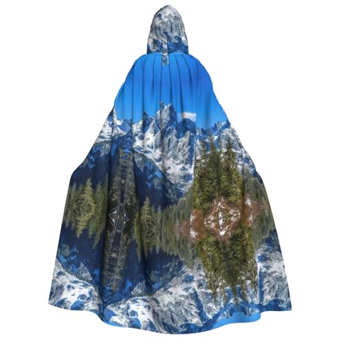 Unisexsnowy Mountain Kapuzenumhang Umhang Halloween Cosplay Kostüme Ritter Goth's seltsame Kleidung Robe von Hgvcse