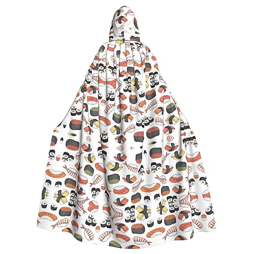 Unisexsushi Kapuzenumhang Umhang Halloween Cosplay Kostüme Ritter Goth's seltsame Kleidung Robe von Hgvcse