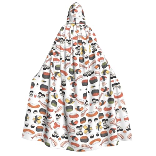 Unisexsushi Kapuzenumhang Umhang Halloween Cosplay Kostüme Ritter Goth's seltsame Kleidung Robe von Hgvcse