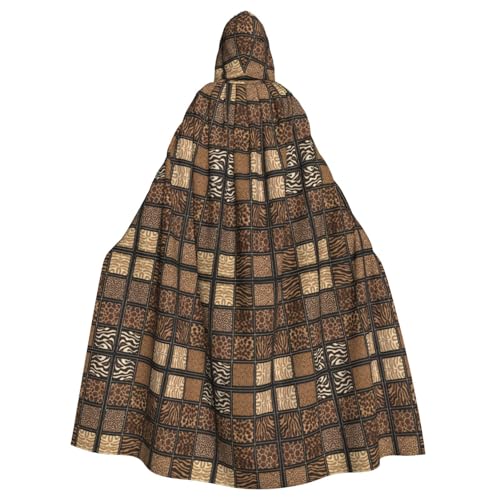 Unisexwild Zoo Kapuzenumhang Umhang Halloween Cosplay Kostüme Ritter Goth's seltsame Kleidung Robe von Hgvcse