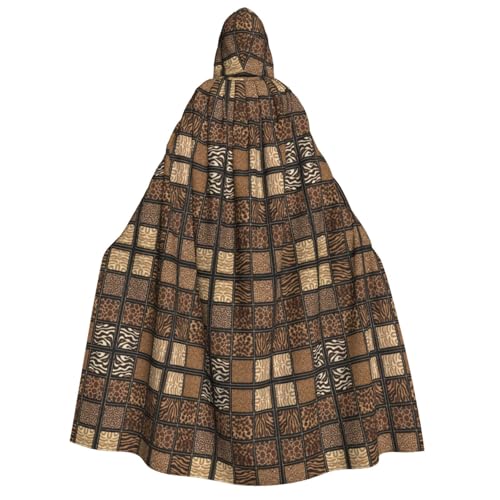 Unisexwild Zoo Kapuzenumhang Umhang Halloween Cosplay Kostüme Ritter Goth's seltsame Kleidung Robe von Hgvcse