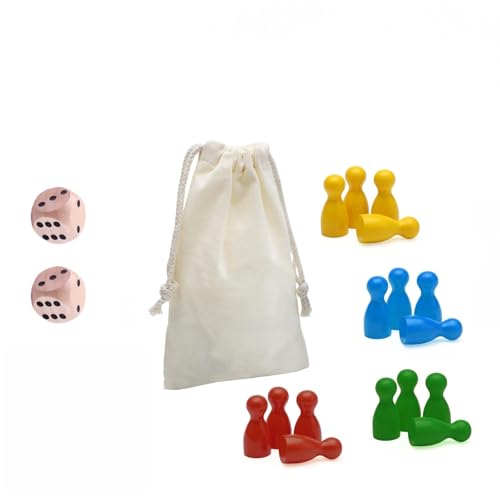 16 Stück Spielfiguren für Brettspiele Bunte Spielfiguren Bunte Halmakegel Holzpuppen Spielfiguren Spielfiguren aus Holz für Brettspiele 2 Würfel aus Holz für 1 Aufbewahrungstasche 16 Stück Spielfiguren für Brettspiele Bunte Spielfiguren Bunte Halmakegel Holzpuppen Spielfiguren Spielfiguren aus Holz für Brettspiele 2 Würfel aus Holz für 1 Aufbewahrungstasche von HhBdy