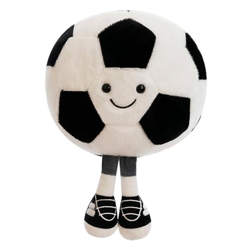 HhBdy Plüsch Football, Fußball Kuscheltier Weich 25 cm Fußball Plüschtier Spielzeug, Stoffball Football Süß Geschenk Fussball für Kinder Fußballfans Mottopartys und Als Raumdekoration HhBdy Plüsch Football, Fußball Kuscheltier Weich 25 cm Fußball Plüschtier Spielzeug, Stoffball Football Süß Geschenk Fussball für Kinder Fußballfans Mottopartys und Als Raumdekoration von HhBdy