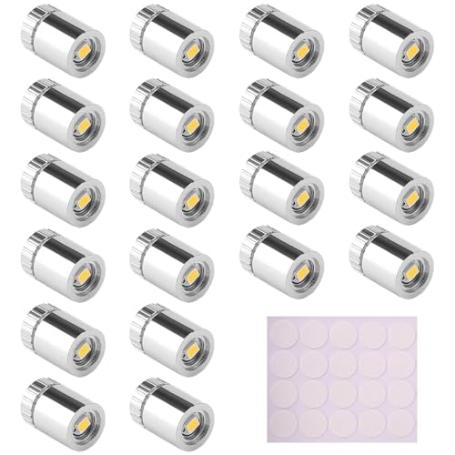 Mini LED Licht, 20 Stück Micro LED Licht, Puppenhaus Beleuchtung mit 20 Kleber, Kleine Lichter mit Batterie Geeignet zum Dekorieren von Puppenhäusern Mini Lichter für Kunsthandwerk(Warmweißes Licht) Mini LED Licht, 20 Stück Micro LED Licht, Puppenhaus Beleuchtung mit 20 Kleber, Kleine Lichter mit Batterie Geeignet zum Dekorieren von Puppenhäusern Mini Lichter für Kunsthandwerk(Warmweißes Licht) von HhBdy