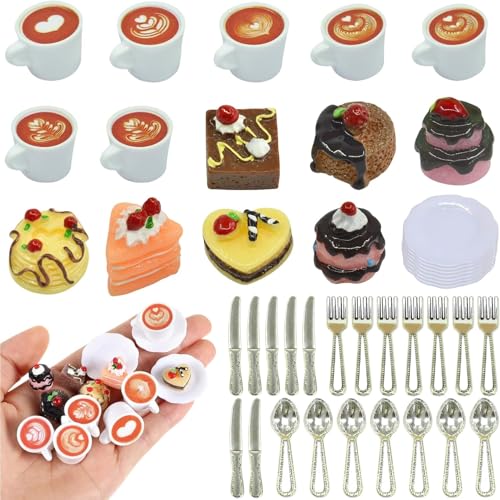 Miniatur Zubehör, Miniatur Essen 42 Teiliges Puppenhaus Zubehör Wichtel Zubehör Weihnachten Wichtel Zubehör Backen Miniatur Lebensmittel Kaffeetasse Kuchen Dessert Miniatur Zubehör für Miniküche Miniatur Zubehör, Miniatur Essen 42 Teiliges Puppenhaus Zubehör Wichtel Zubehör Weihnachten Wichtel Zubehör Backen Miniatur Lebensmittel Kaffeetasse Kuchen Dessert Miniatur Zubehör für Miniküche von HhBdy