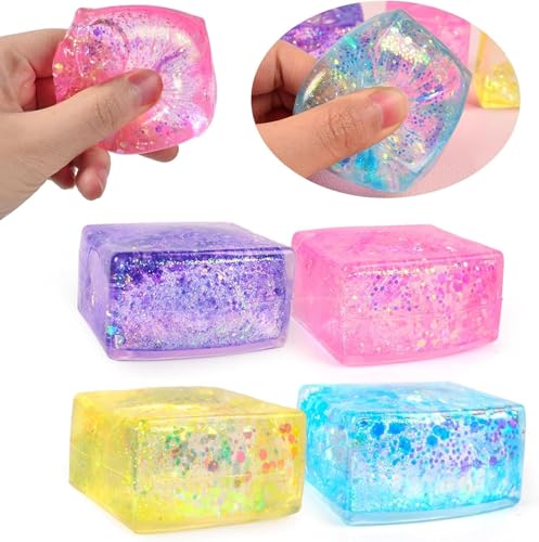 Nee Doh Nice Cube TenaLucy 4 Stück Stressbälle für Kinder und Erwachsene TPR-Material Quetschball Knautschball Kinder für Stress Abbauen und Spannungen Abbauen Anti Stress Geschenke Nee Doh Nice Cube TenaLucy 4 Stück Stressbälle für Kinder und Erwachsene TPR-Material Quetschball Knautschball Kinder für Stress Abbauen und Spannungen Abbauen Anti Stress Geschenke von HhBdy