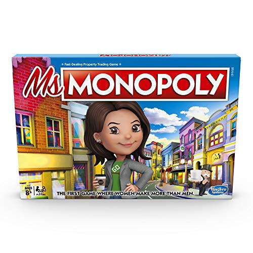 MS. Monopoly Board Game; First Game Where Women Make More Than Men; Features Inventions by Women; Game for Families and Kids Ages 8 and up von Hasbro Gaming