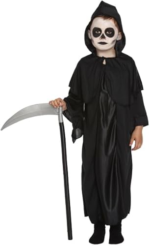 HiFEN Kinder Sensenmann Halloween Kostüm mit Kapuze Robe & Sense - Kinder Sensenmann Verkleidung Gruseliges Kostüm für Teenager HiFEN Kinder Sensenmann Halloween Kostüm mit Kapuze Robe & Sense - Kinder Sensenmann Verkleidung Gruseliges Kostüm für Teenager von HiFEN