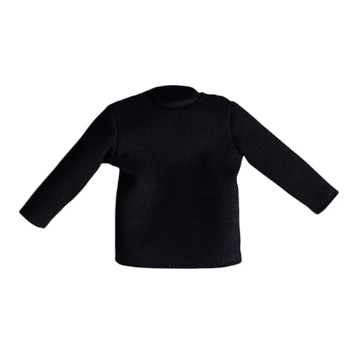 HiPlay 1/12 Scale Figure Doll Clothes: Black Long-Sleeved Shirt for 6-inch Collectible Action Figure CTB von HiPlay