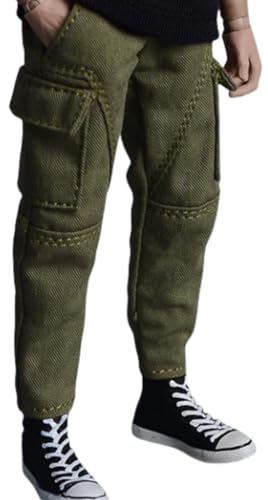 HiPlay 1/12 Scale Figure Doll Clothes: Green Narrow Pants for 6-inch Collectible Action Figure 06FS040B von HiPlay
