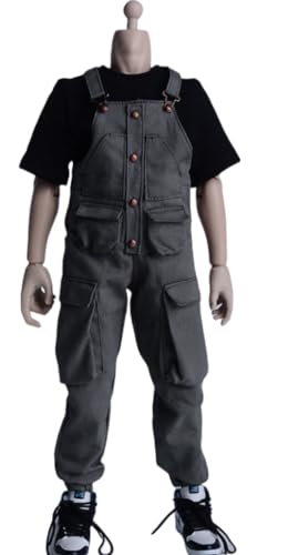 HiPlay 1/12 Scale Figure Doll Clothes: Grey Overall for 6-inch Collectible Action Figure BDKC von HiPlay
