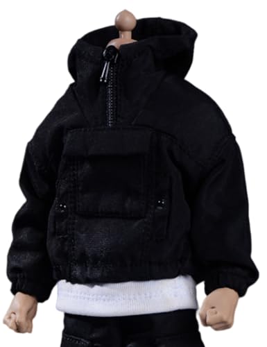 HiPlay 1/12 Scale Figure Doll Clothes: Pink Storm Jacket for 6-inch Collectible Action Figure (AT202203B Black Storm) von HiPlay