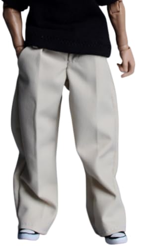 HiPlay 1/12 Scale Figure Doll Clothes: White Casual Trousers for 6-inch Collectible Action Figure (White-A) von HiPlay