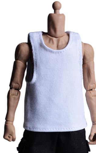 HiPlay 1/12 Scale Figure Doll Clothes: White Vest for 6-inch Collectible Action Figure AT2022015C1 von HiPlay