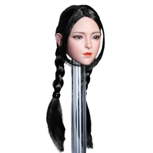 HiPlay 1/6 Bewurzelter Haar-Frauenkopf-Skulptur - Huier für Actionfiguren von HiPlay