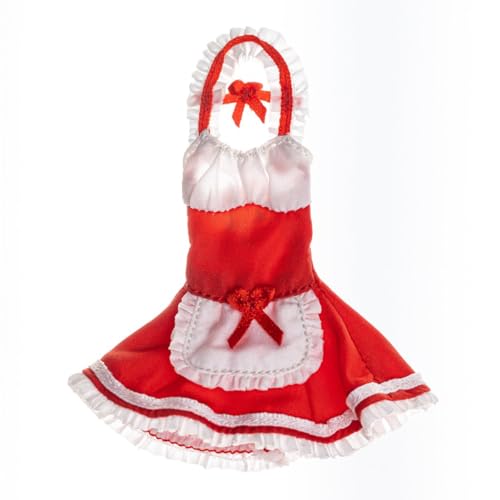 HiPlay 1/6 Dienstmädchen-Outfit Rot Puppenkleidung Kostümzubehör für 12-Zoll-Figur von HiPlay