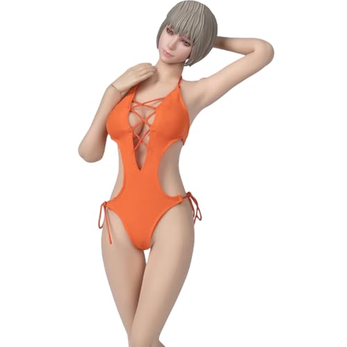 HiPlay 1/6 Female Orange Bodysuit Jumpsuit Doll Clothes Accessory für 12-Zoll Actionfigur von HiPlay