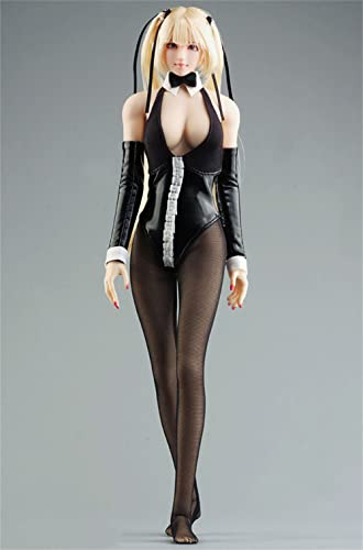 HiPlay 1/6 Scale 12 Inches Female Figure Doll Clothes, Handmade Leatherette Costume, Bodysuit Outfit for Phicen,TBLeague JIAOU Action Figure PIYI12(Black) von HiPlay