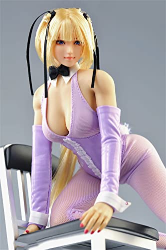 HiPlay 1/6 Scale 12 Inches Female Figure Doll Clothes, Handmade Leatherette Costume, Bodysuit Outfit for Phicen,TBLeague JIAOU Action Figure PIYI12(Purple) von HiPlay