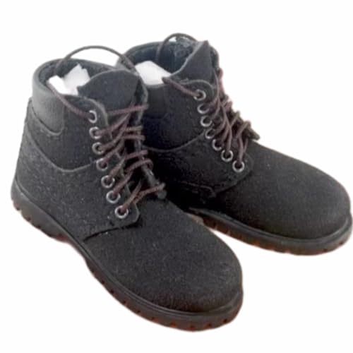HiPlay 1/6 Scale Action Figure Accessory: Black Men's Hiking Boots Model for 12-inch Miniature Collectible Figure MDXA von HiPlay